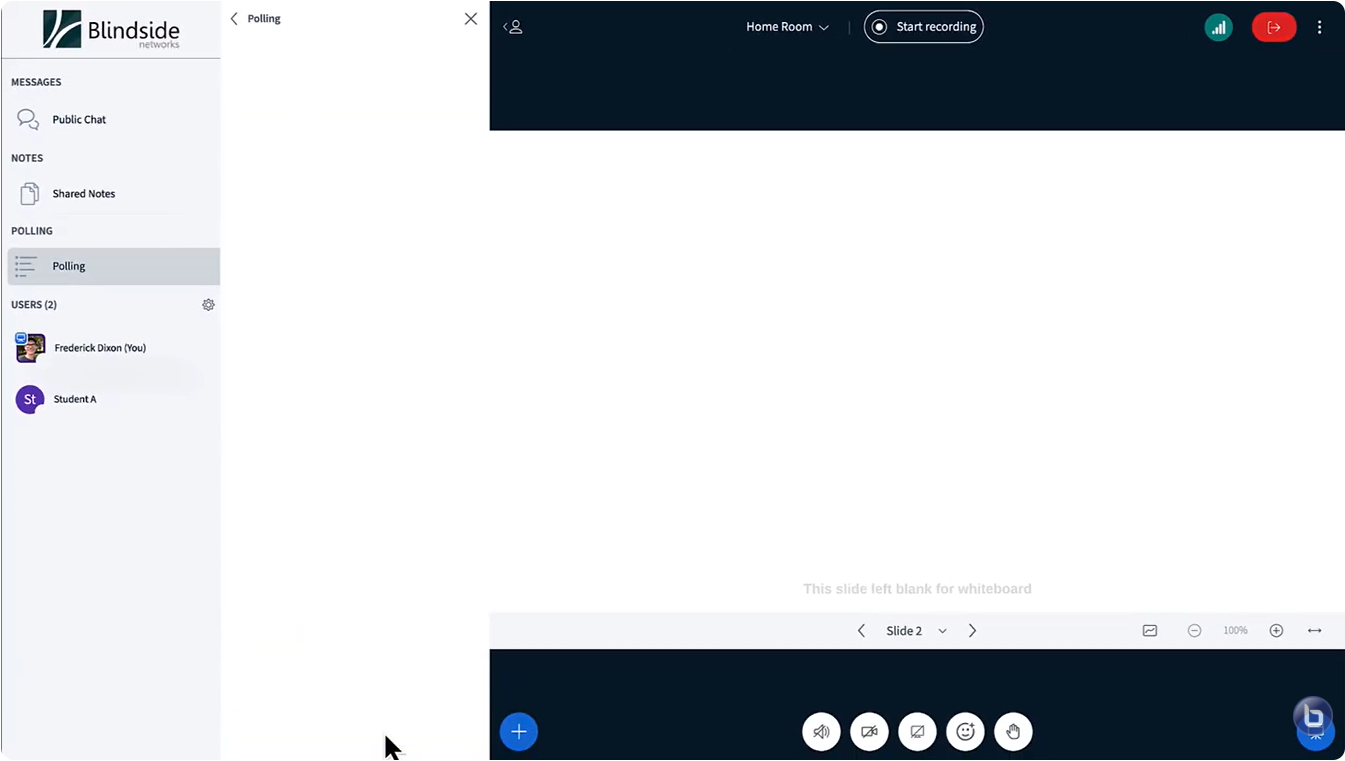 BigBlueButton 3.0 interface