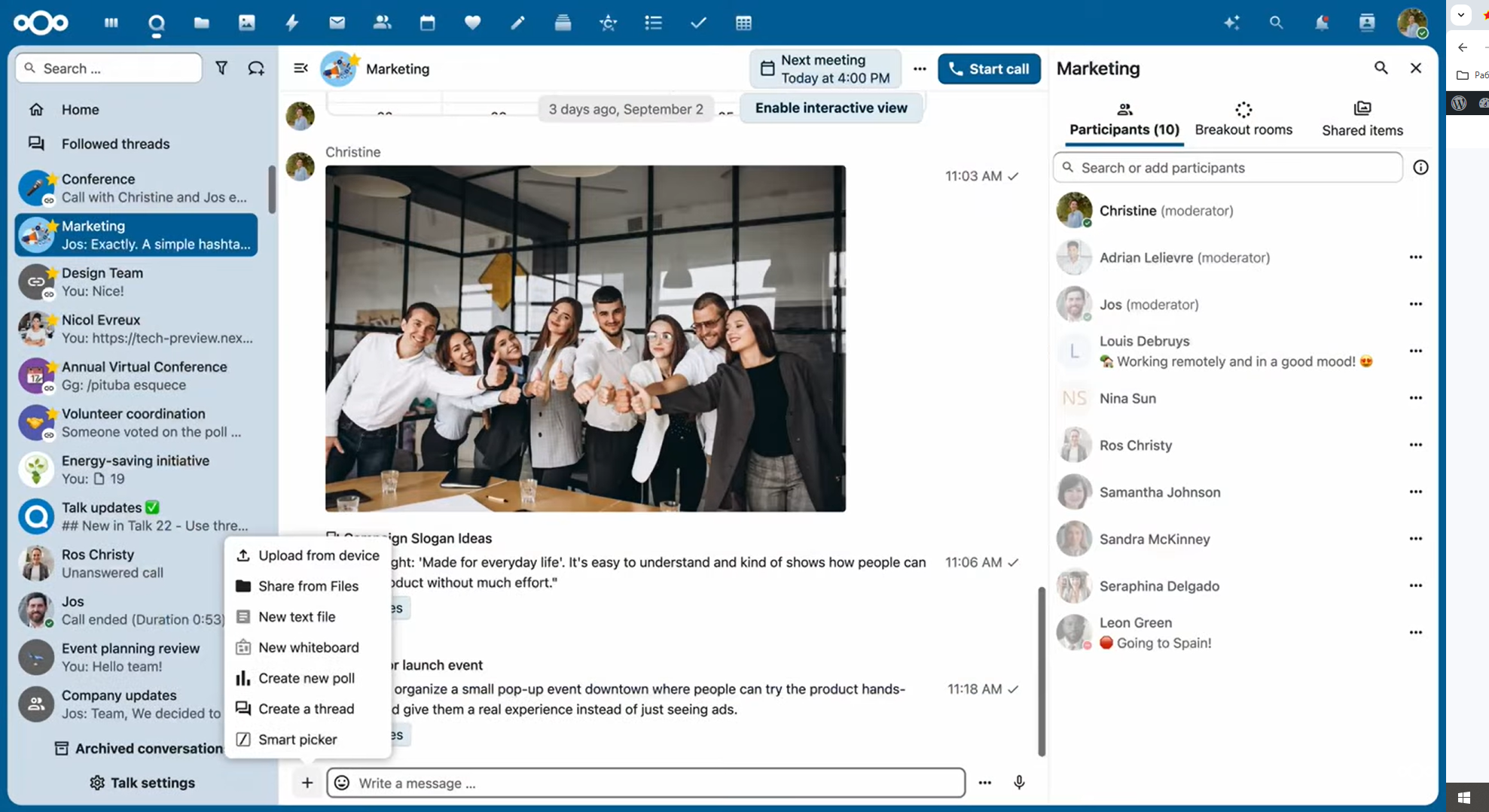 Nextcloud Talk