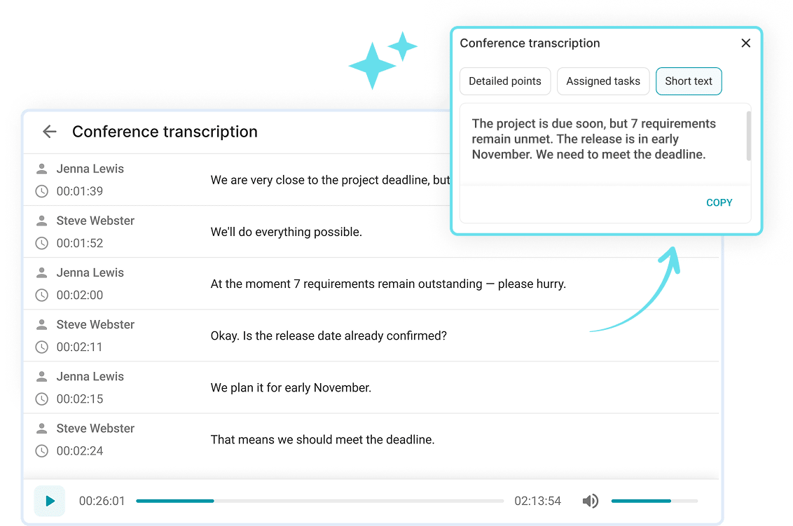 Sicherer Transkriptions-server Sicherer Transkriptions-server